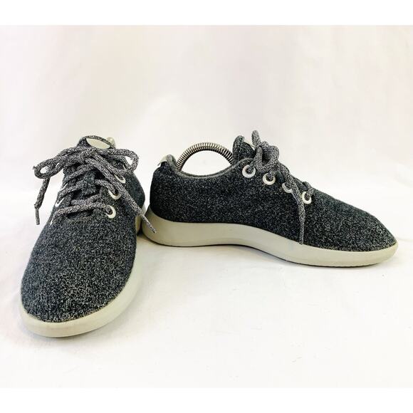 Allbirds Wool Runners Shoes WR W8 Womens Sz 8 Gray Sneakers 0719 NV1 Merino Wool - Picture 2 of 8
